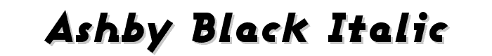 Ashby Black Italic font